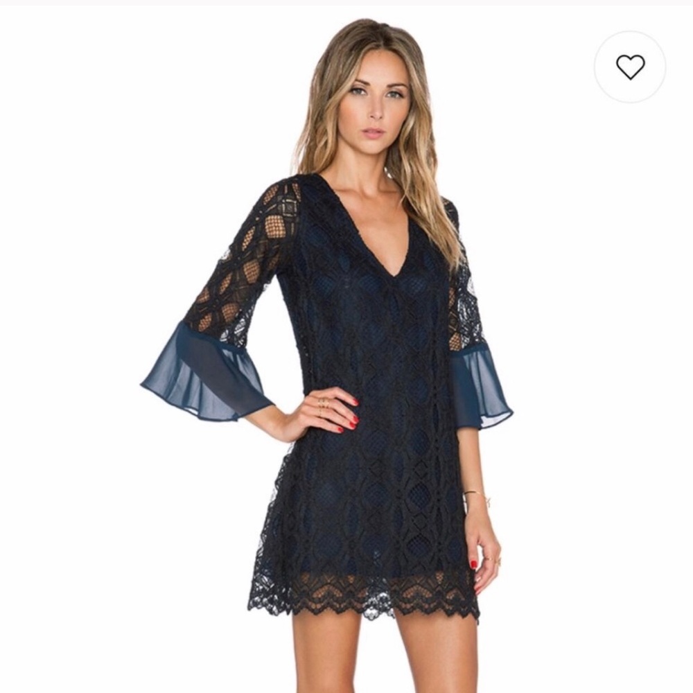 Tularosa Women's Blue Charlotte Lace Dress